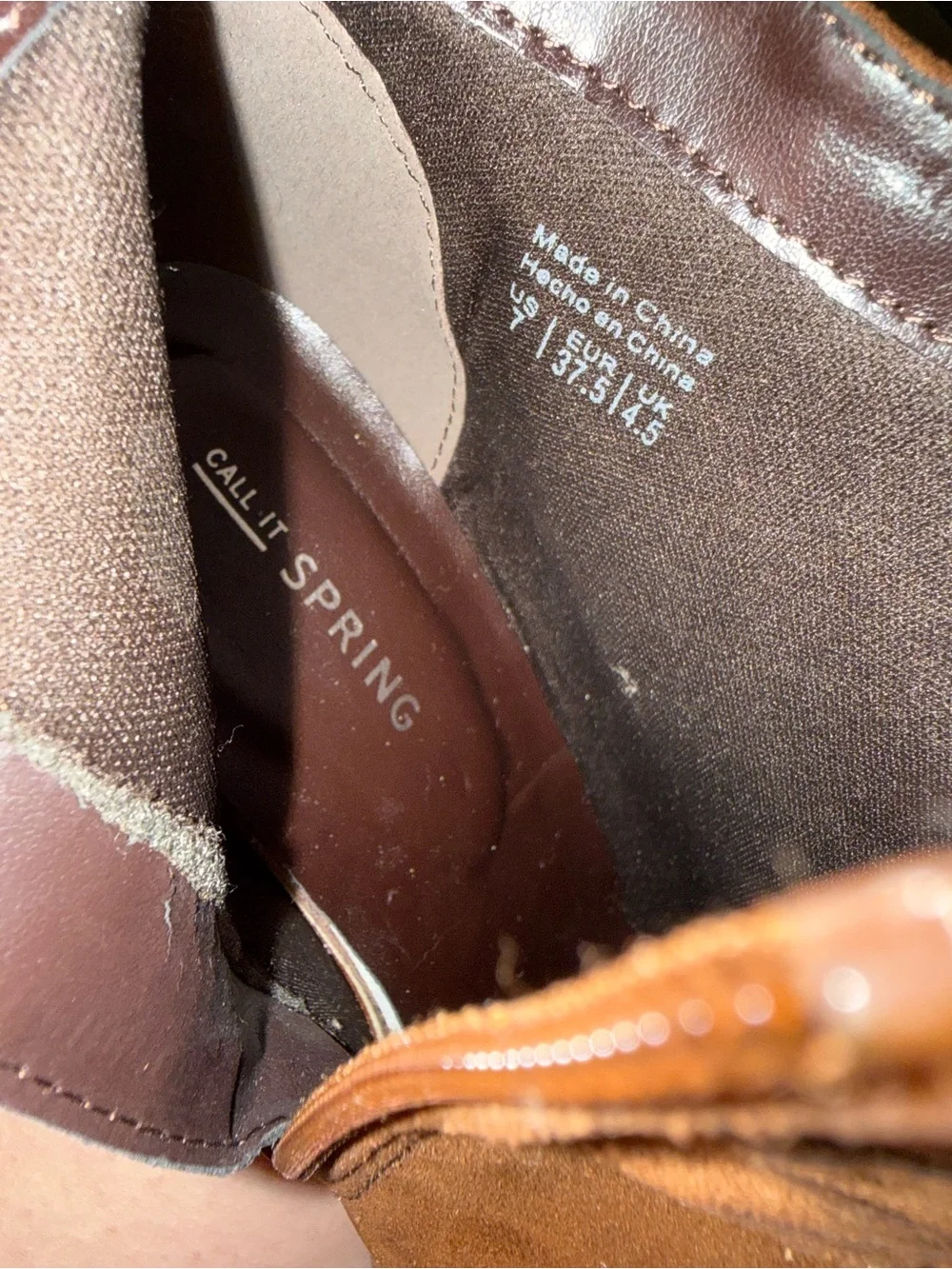 Call It Spring Brown Suede Fringe Ankle Boots